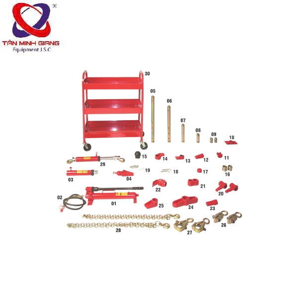 BỘ KÉO NẮN XE TAI NẠN 10 TẤN – JTC HB610