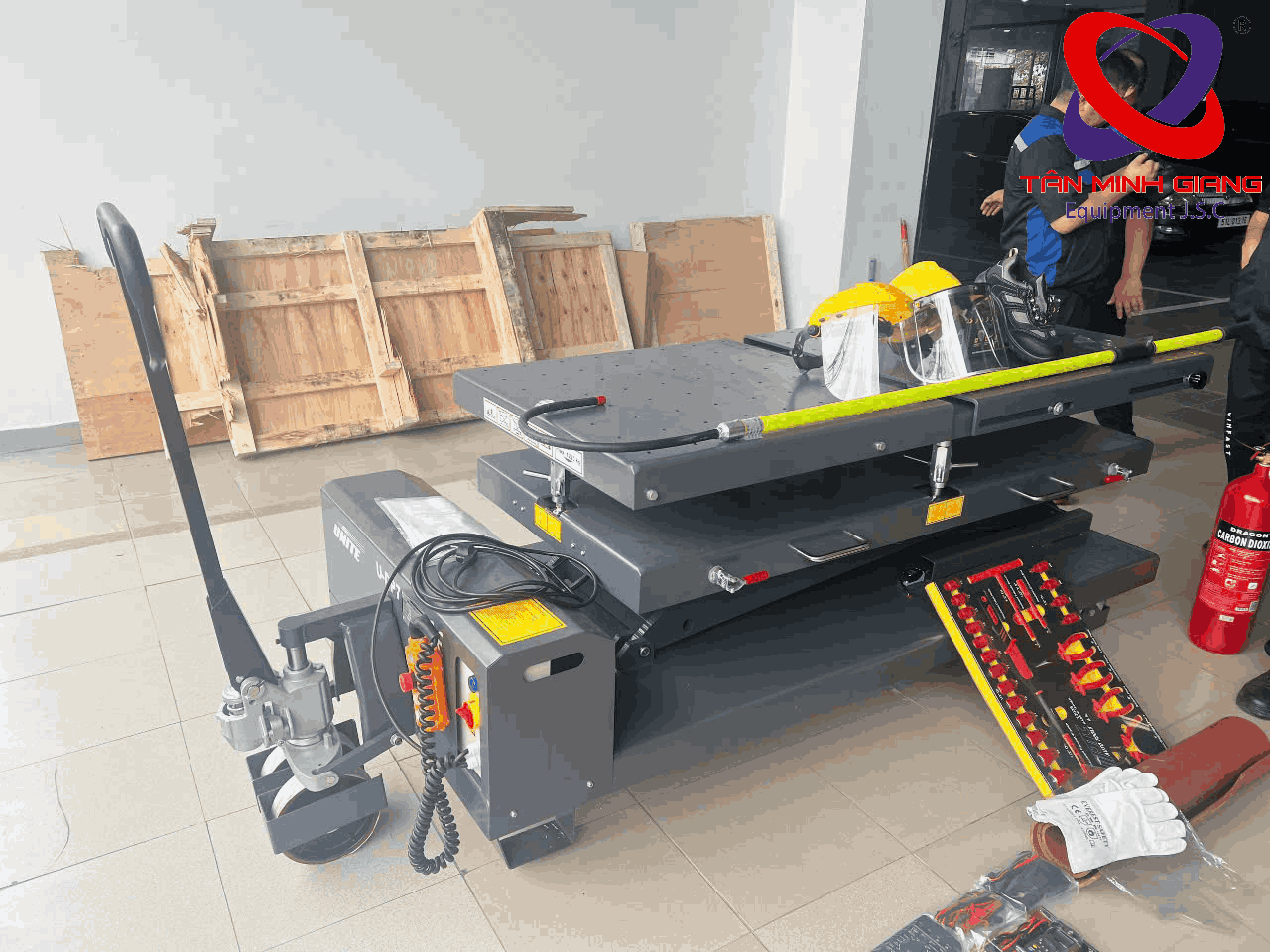 Dàn nâng pin sửa chữa xe điện HPMM U-DP7