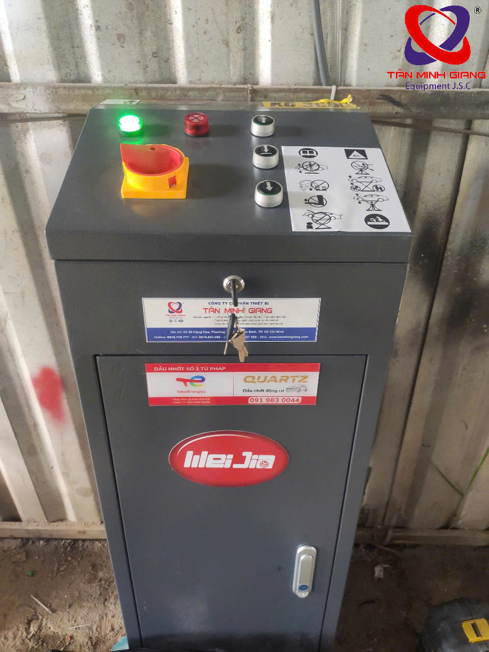 Tủ điện cầu nâng cắt kéo Weijia